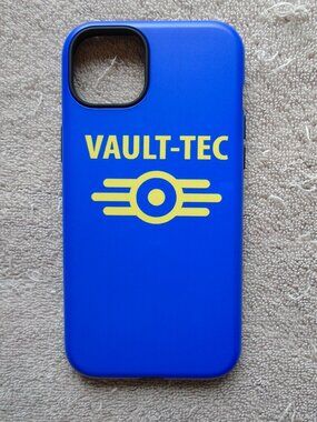 iPhone 15 Plus Fallout Case Blue Vault Tec NEW
